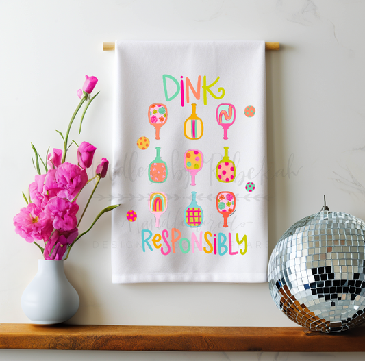 Dink Responsibility Tea Towel