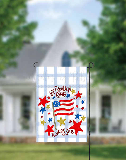 Let Free Dom Ring LFR Custom Town Garden Flag