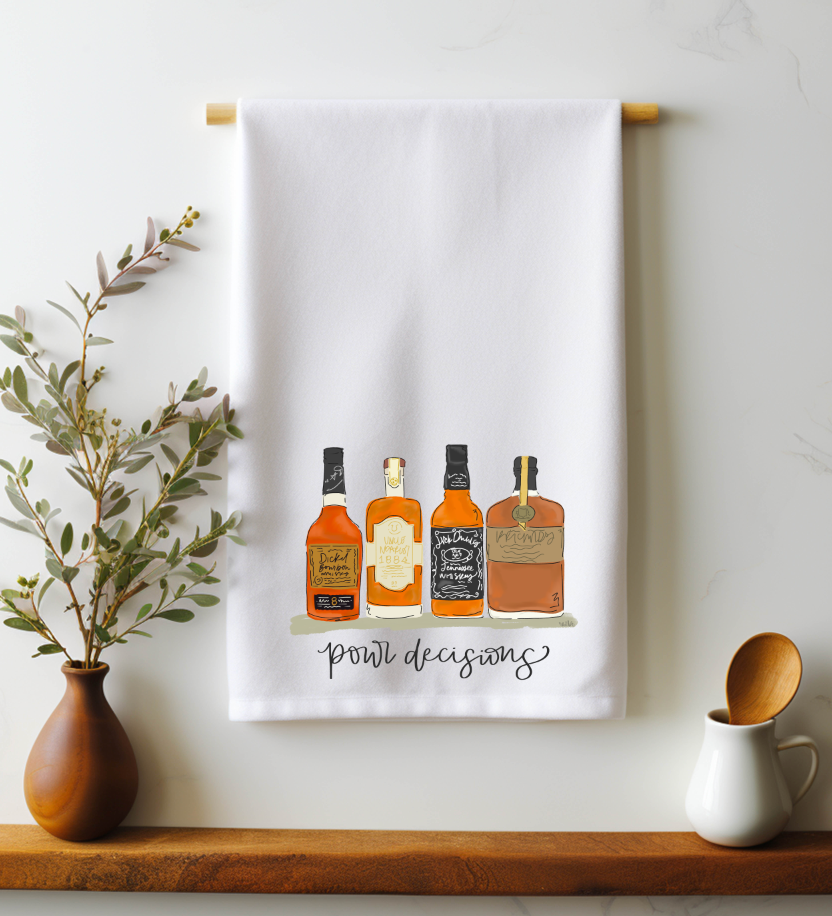 Pour Decisions- TN Whiskey Tea Towel