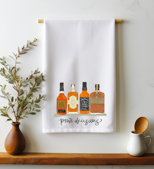 Pour Decisions- TN Whiskey Tea Towel