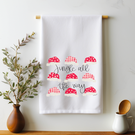 Jingle All The Way Tea Towel