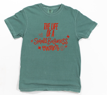The Life of a *Custom Name* Light Green Tee