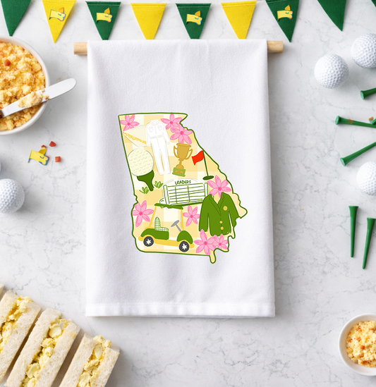 Georgia Golf Tea Towel
