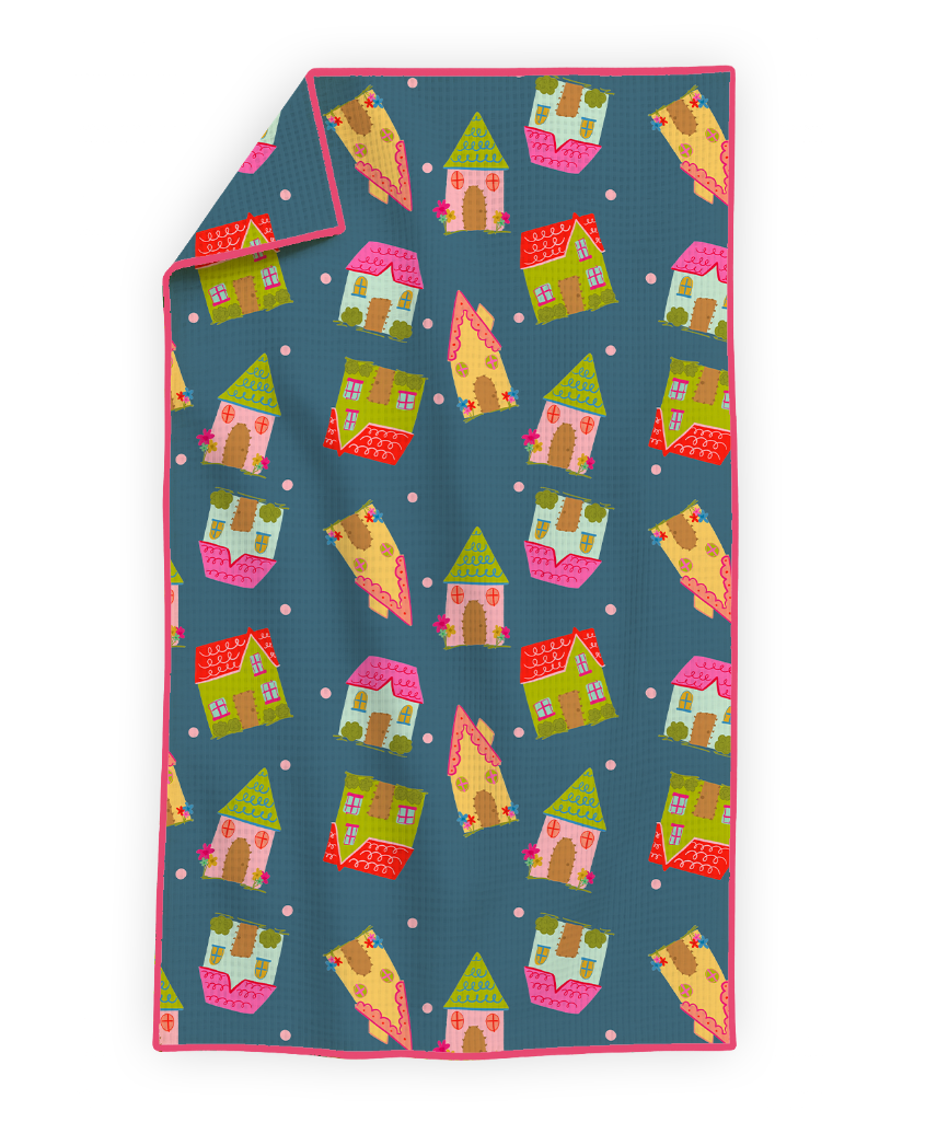 Colorful Home- Microfiber Waffle Weave Tea Towel