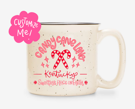 Candy Cane Lane (Custom) Mug
