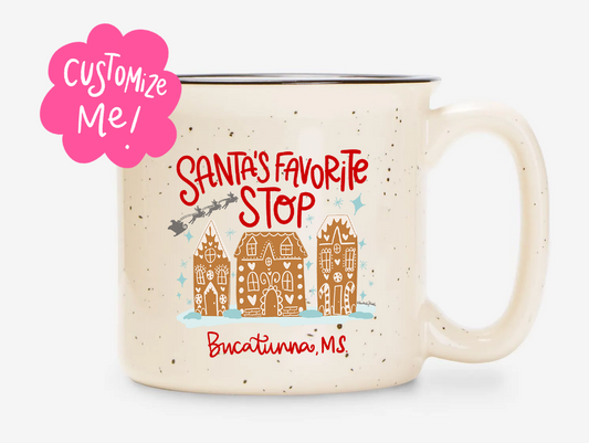 Santa's Favorite Stop (Custom) Mug