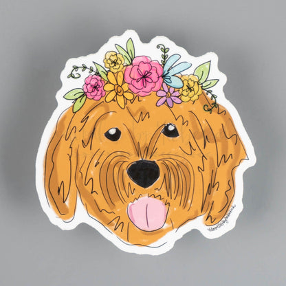 Golden Doodle Sticker - Sticker