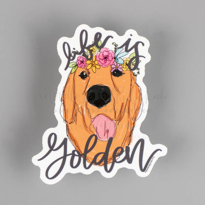 Golden Retriever Sticker - Sticker