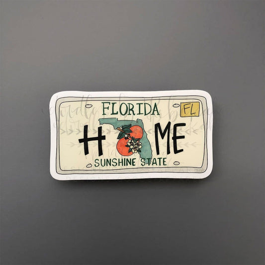 Florida License Plate Sticker - Sticker