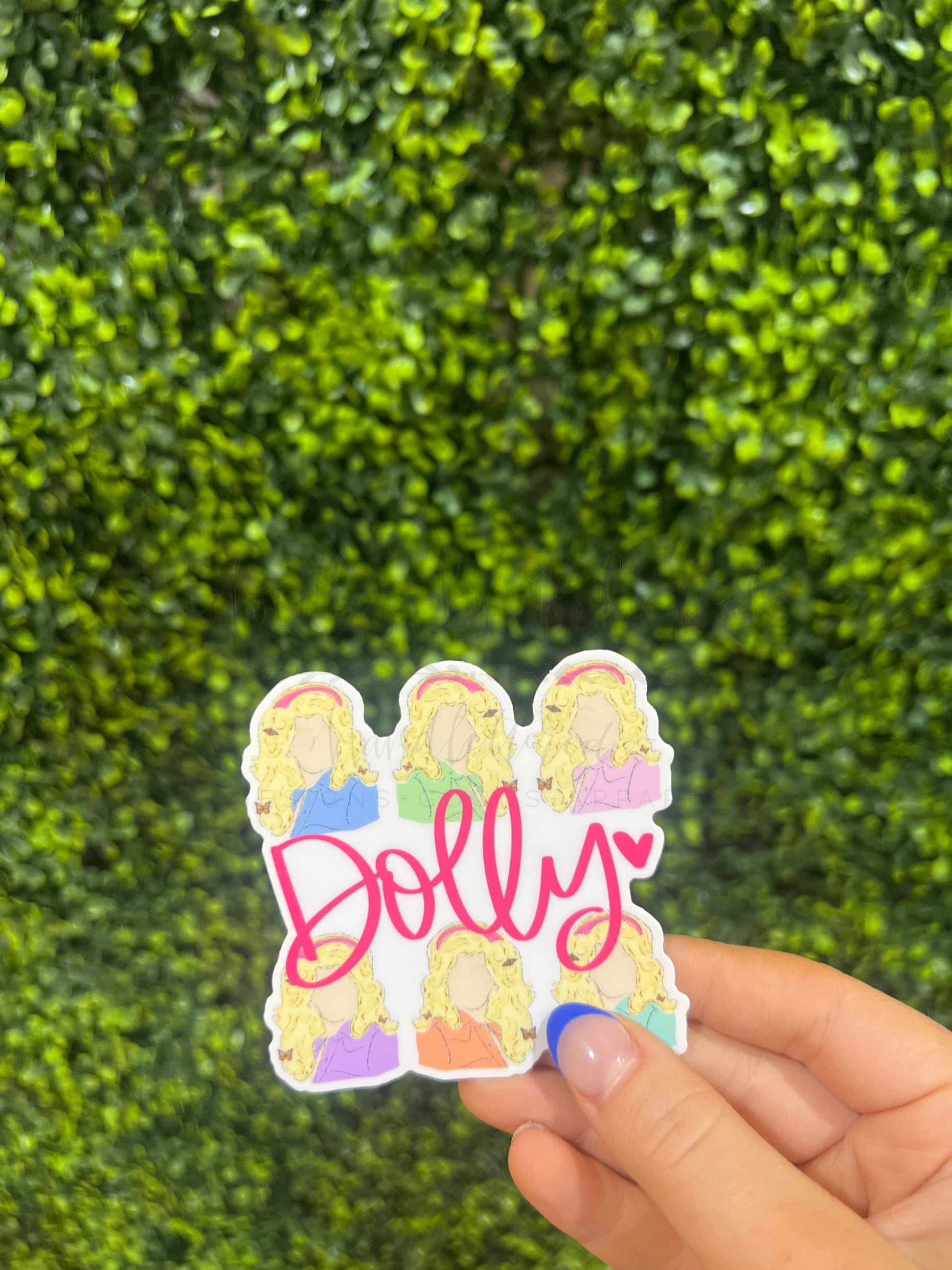 Dolly Square Sticker - Sticker