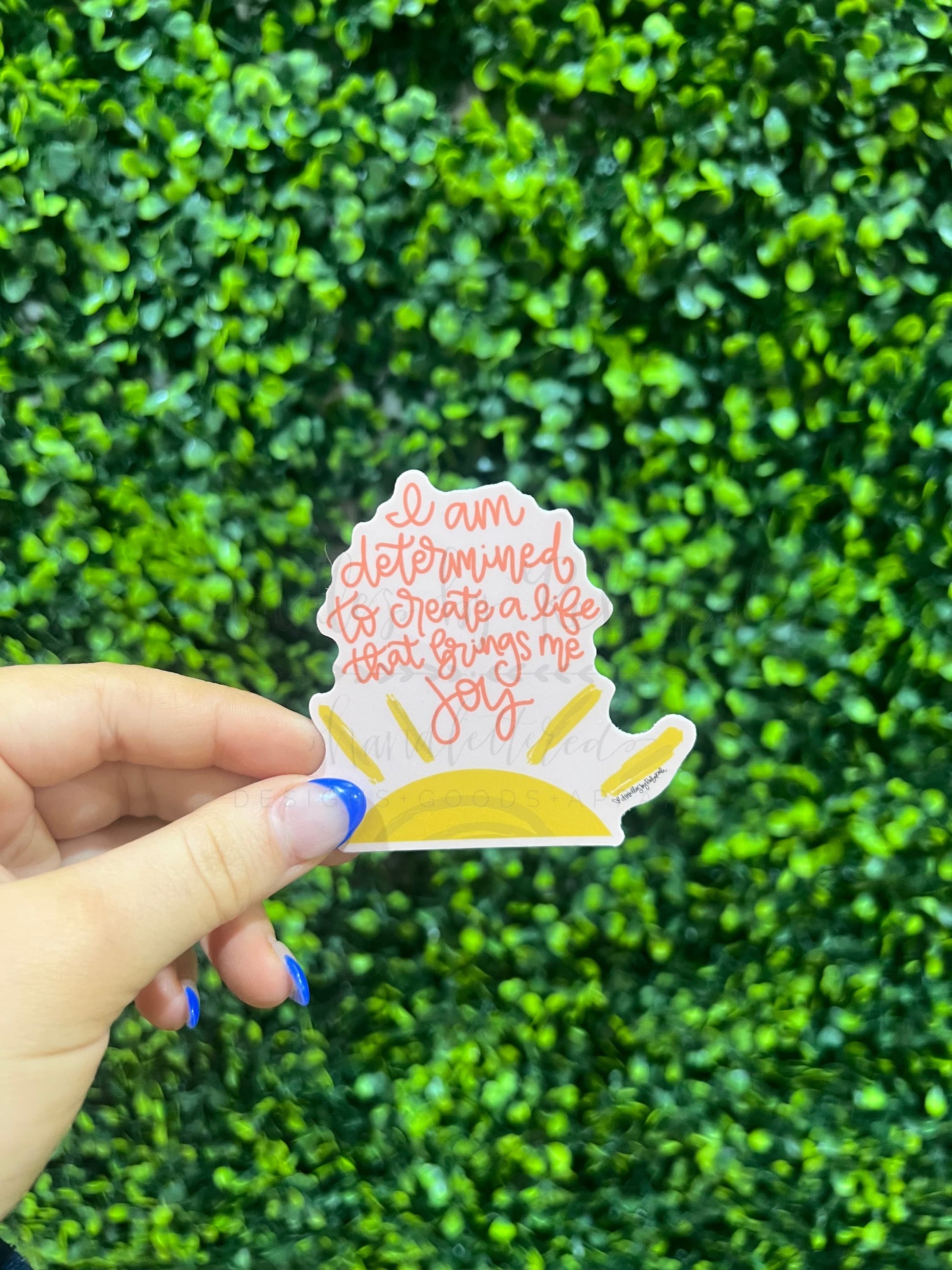 Create A Life That Brings Me Joy Sticker - Sticker