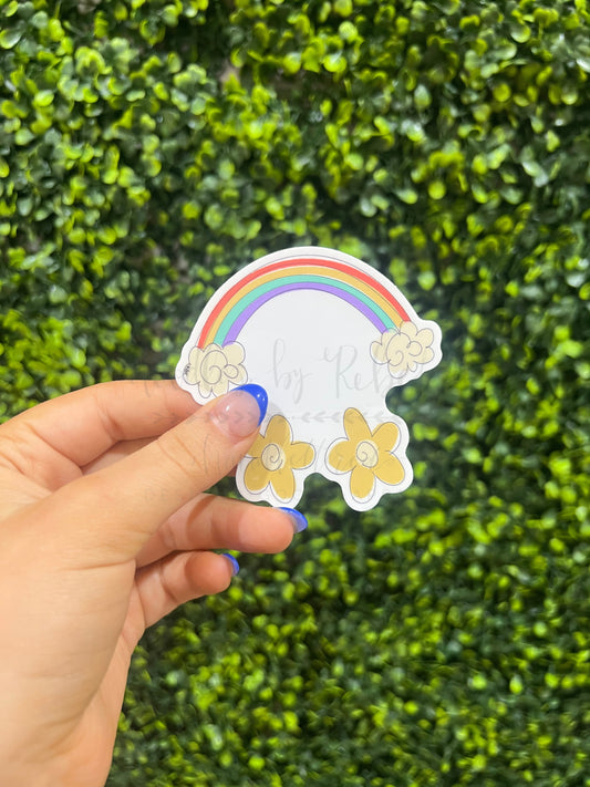 Rainbows and Flowers Sticker