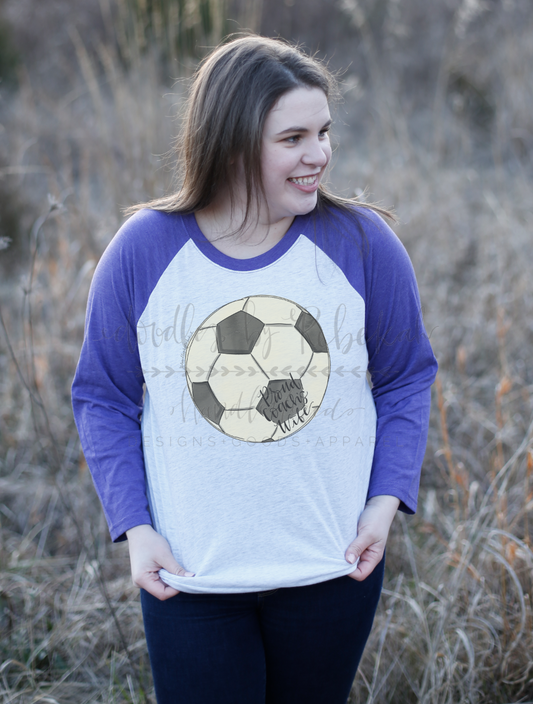 Proud Coach's Wife (Soccer) Raglan