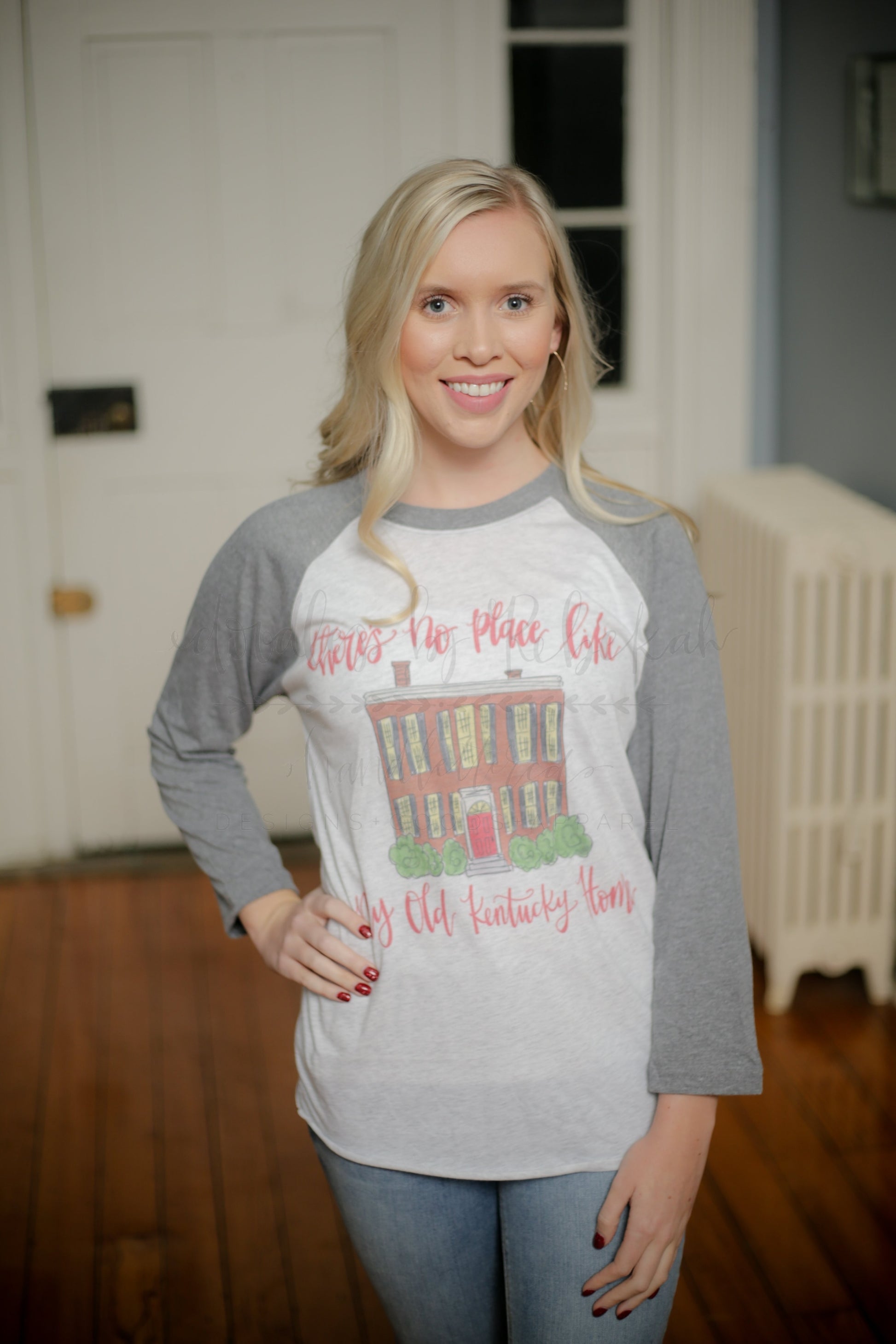 No Place Like My Old KY Home Raglan or Tee - Doodles by Rebekah