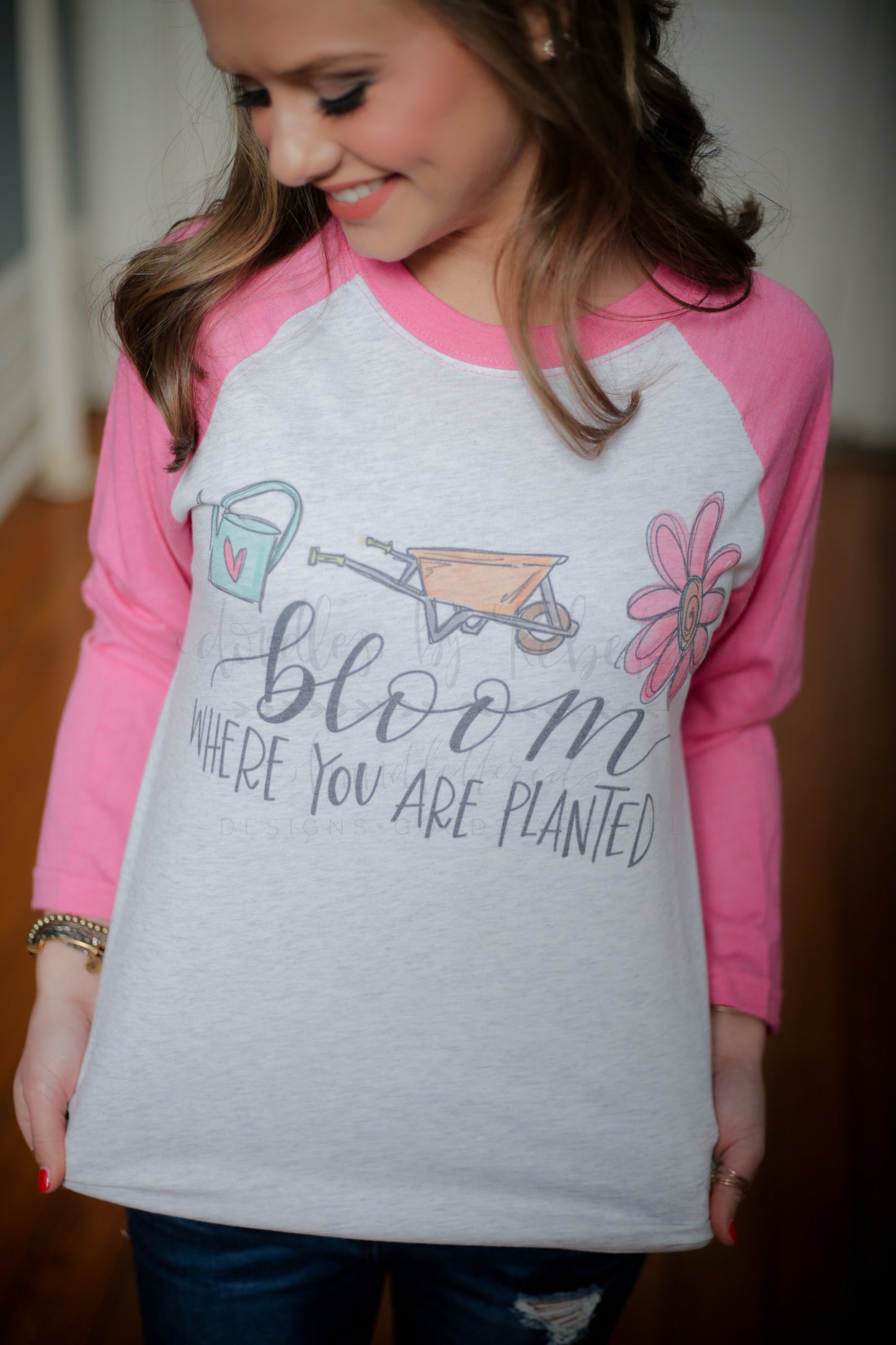 Bloom Where You Are Planted Raglan