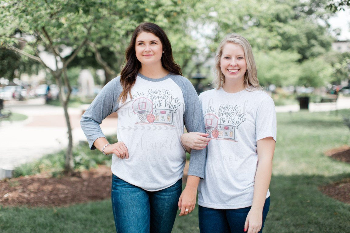 Basketball Mom Tee - Doodles by Rebekah