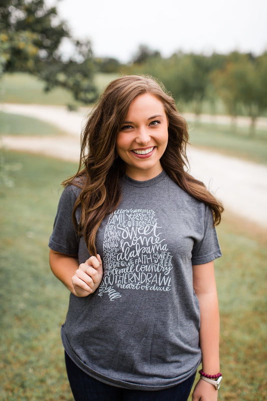"Sweet Home Alabama" Graphic Tee - Doodles by Rebekah