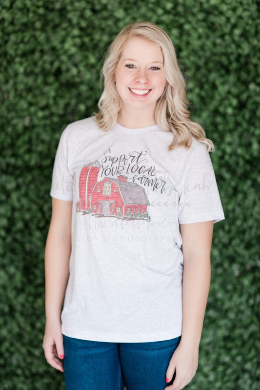 Support Your Local Farmer Tee - Doodles by Rebekah
