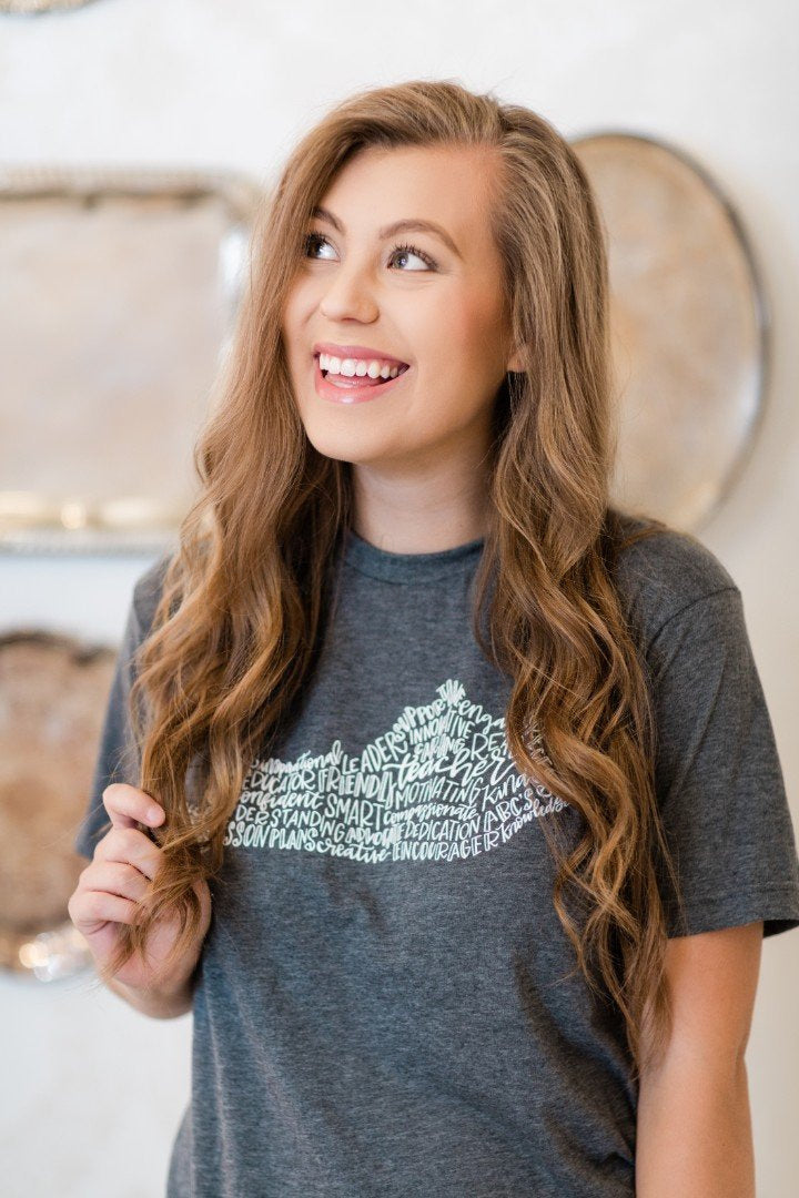 Kentucky Teacher Tee - Doodles by Rebekah
