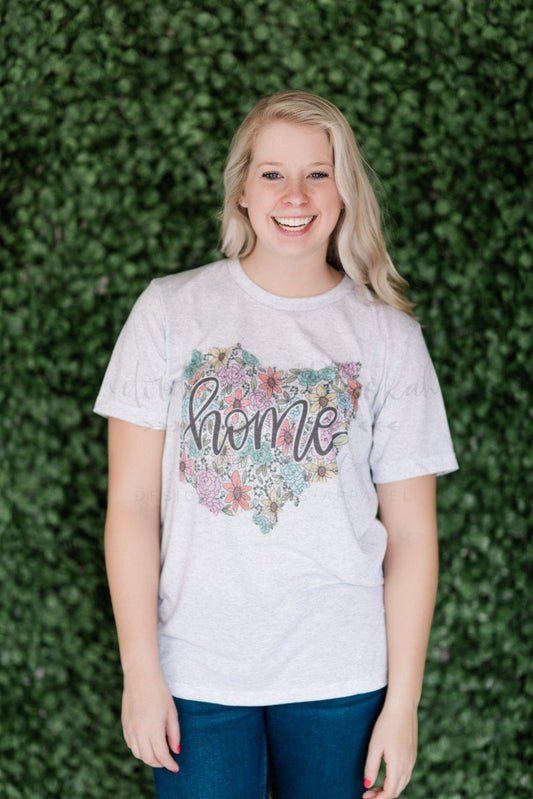 Ohio Floral Tee - Doodles by Rebekah