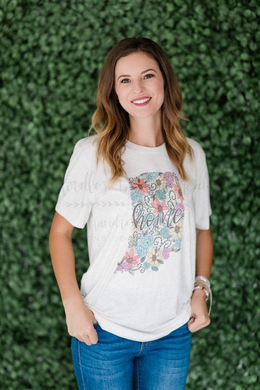 Indiana Floral Tee - Doodles by Rebekah