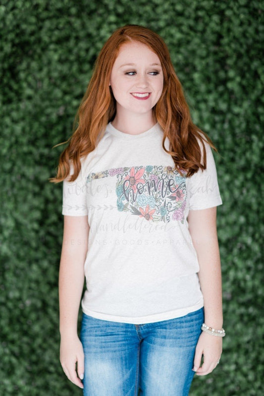 Oklahoma Floral Tee - Doodles by Rebekah