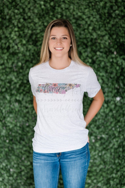 Tennessee Floral Tee - Doodles by Rebekah