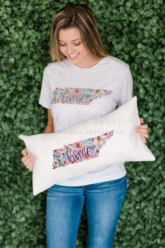 Tennessee Floral Pillow - Doodles by Rebekah