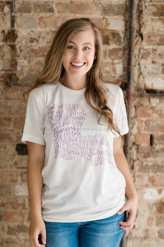 Louisiana Word Art - Doodles by Rebekah