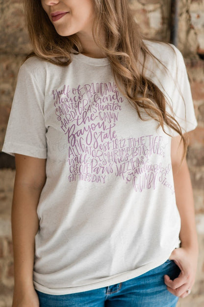 Louisiana Word Art - Doodles by Rebekah