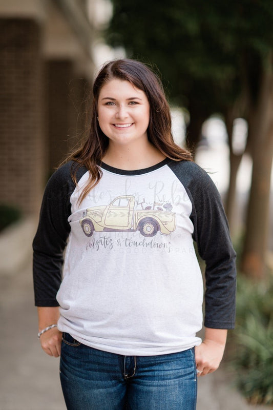 Tailgates & Touchdowns Raglan - Baseball Tee