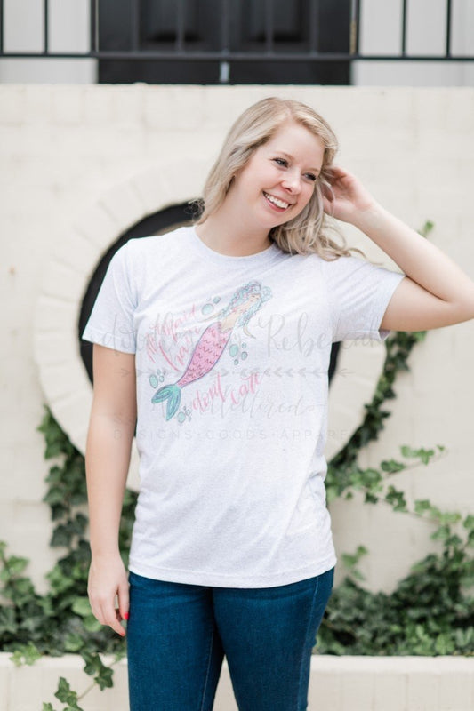 Mermaid Hair Don't Care Tee - Doodles by Rebekah