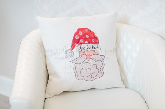 Ho, Ho, Ho! Pillow - Doodles by Rebekah