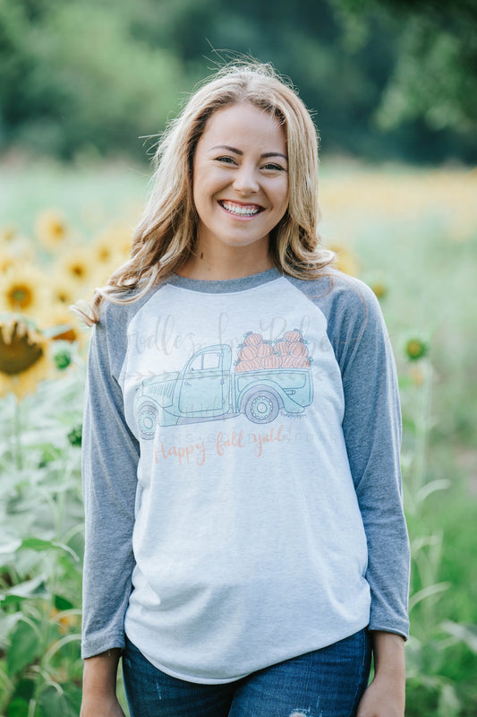 Happy Fall Yall! - Baseball Tee