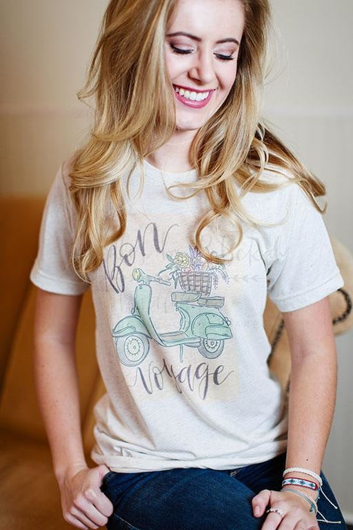 Bon Voyage Tee - Doodles by Rebekah