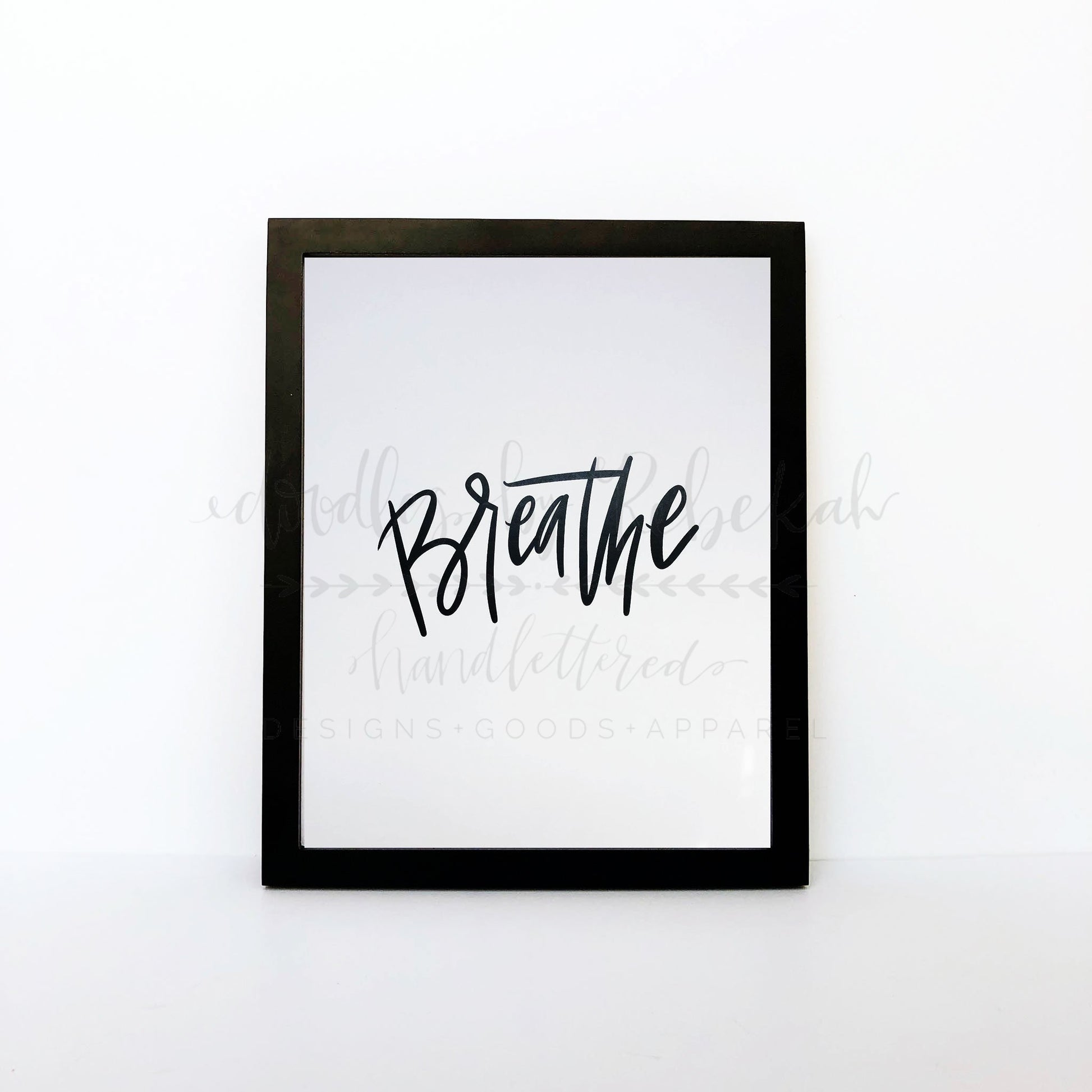 Breathe 8x10 Print - Doodles by Rebekah