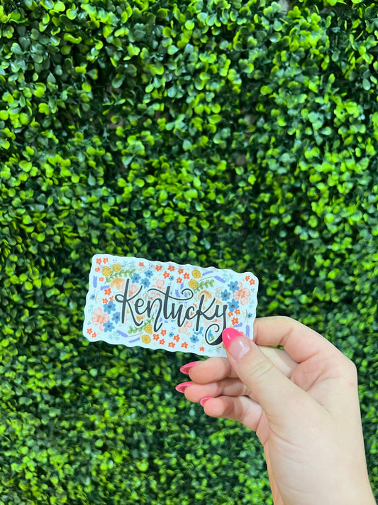 Kentucky Spring Flowers Sticker - Sticker