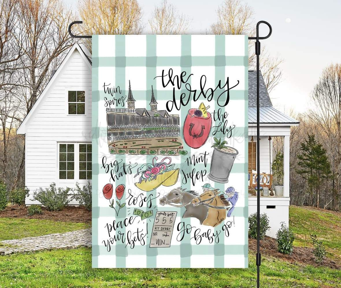 Derby Garden Flag - Garden Flag