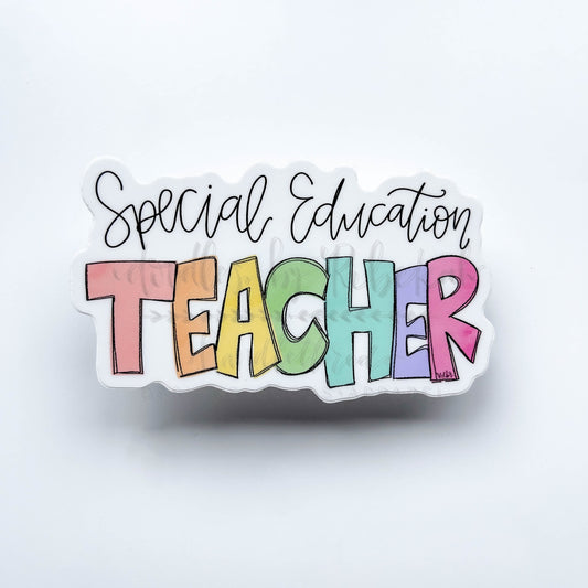 Special Education Teacher - Colorful Sticker - Sticker