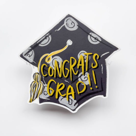 Congrats Grad! Sticker - Sticker