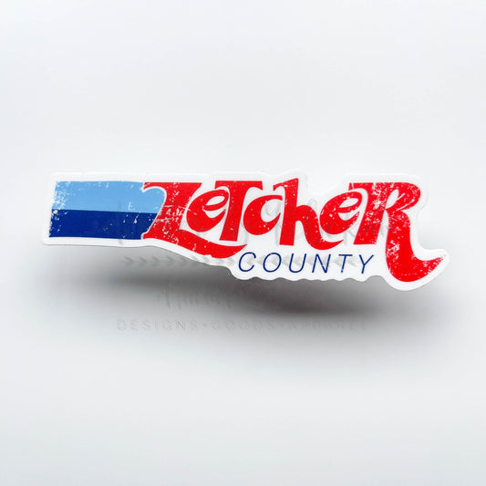 Letcher County - Red Sticker - Sticker