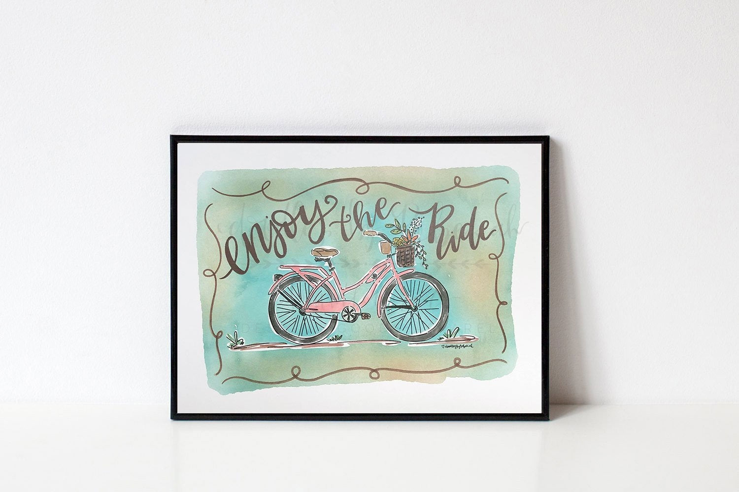 Enjoy The Ride 8x10 Print - Doodles by Rebekah