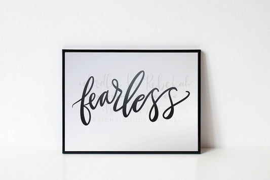 Fearless 8x10 Print - Doodles by Rebekah