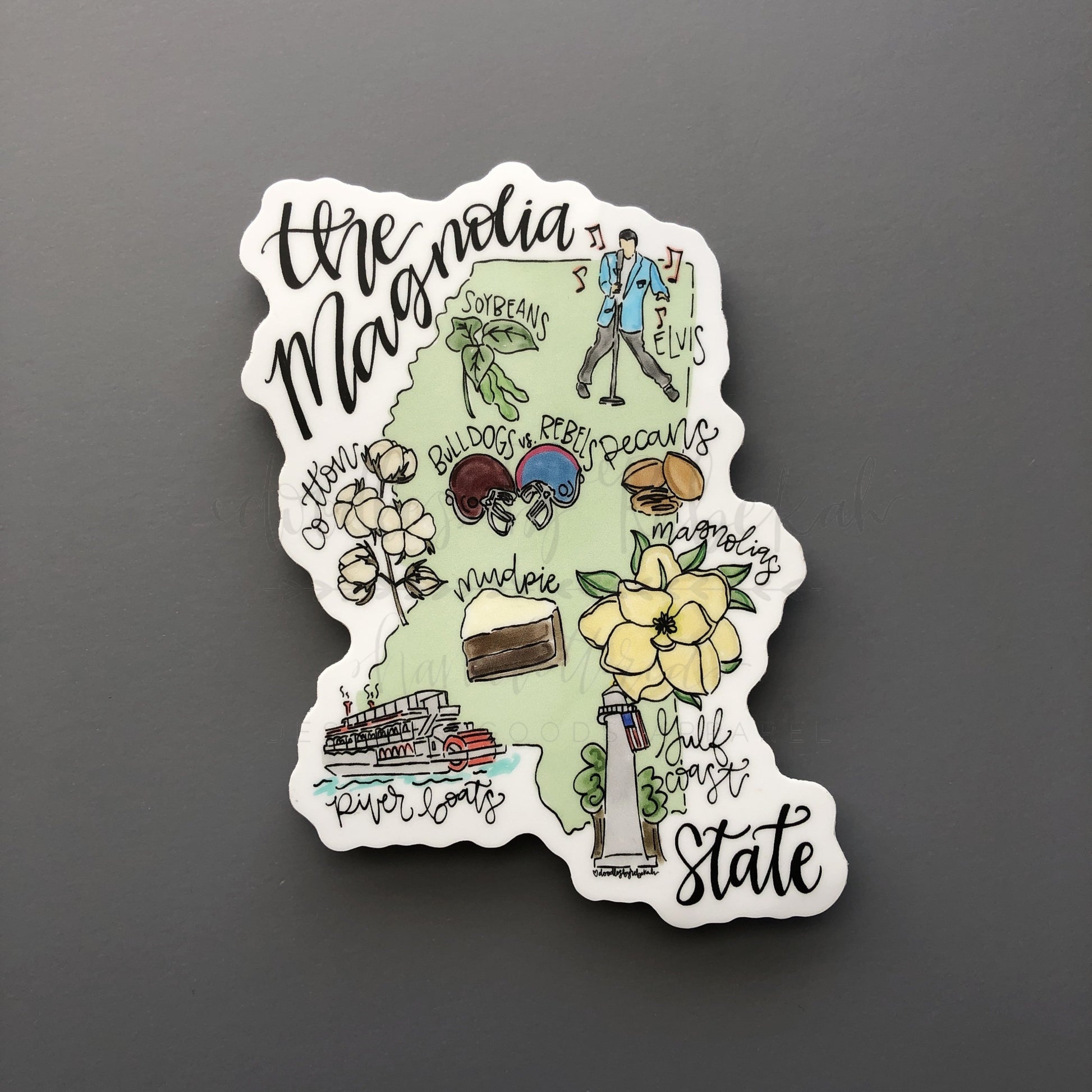 The Magnolia State Sticker - Sticker