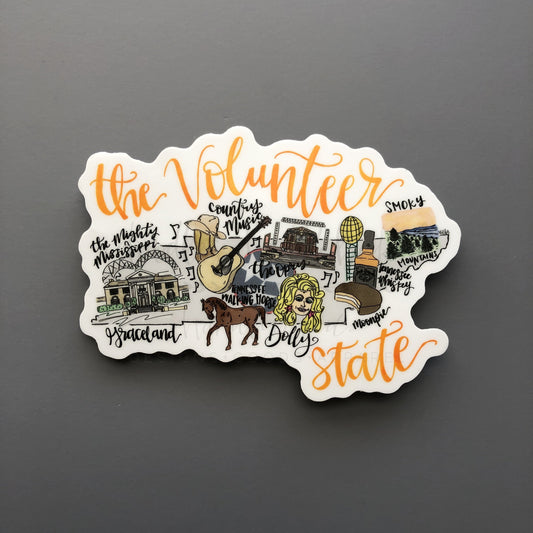 The Volunteer State Sticker - Sticker