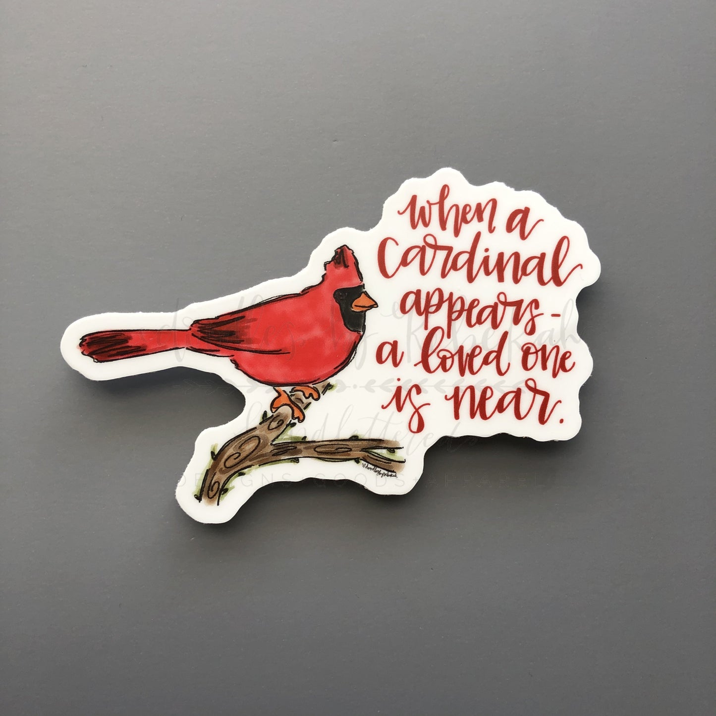 When A Cardinal Is Near Sticker - Sticker
