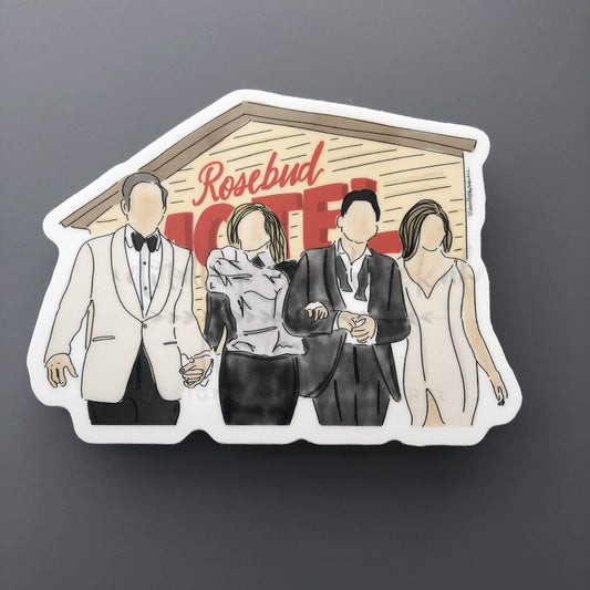 Rosebud Motel Sticker - Sticker