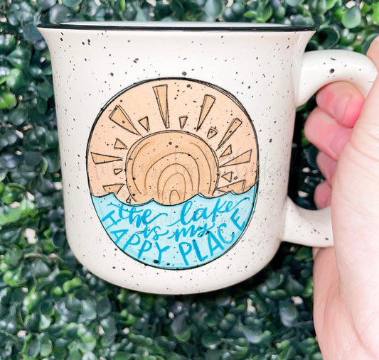 The Lake is My Happy Place Mug