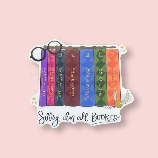 Sorry, I'm Booked (Harry Potter) Sticker