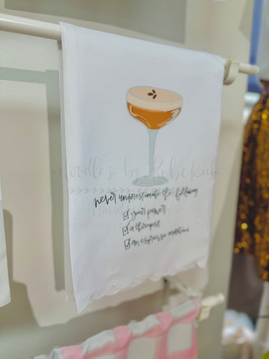 Espresso Martini Tea Towel